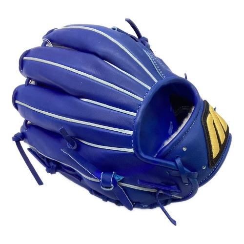 MIZUNO (ミズノ) 軟式グローブ 約28cm ブルー ビッグMロゴ 元箱・ケース付 Mizuno Pro 内野用