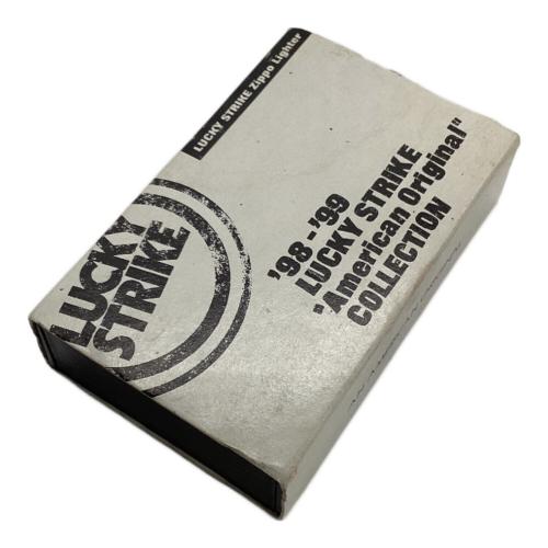 ZIPPO LUCKY STRIKE ケース付 ケース1998年製/ユニット1998年製 スターリングシルバー(SILVER925)