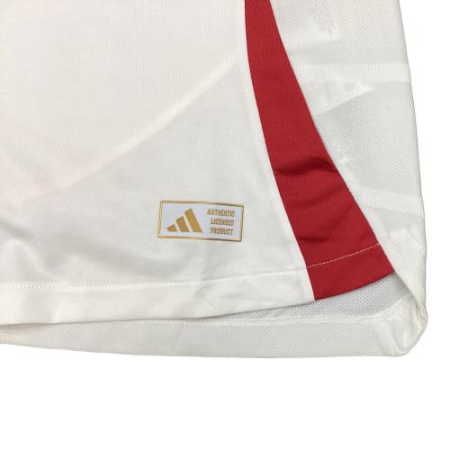 日本代表 (ニホンダイヒョウ) サッカーユニフォーム SIZE 2XL ホワイト 南野拓実【8】2024年アウェイ Y-3 オーセンティック（長袖）