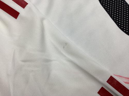 日本代表 (ニホンダイヒョウ) サッカーユニフォーム SIZE 2XL ホワイト 南野拓実【8】2024年アウェイ Y-3 オーセンティック（長袖）