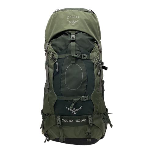 OSPREY (オスプレー) バックパック オリーブ AETHER 60 AG 背面長 51cm以上 50L～(テント泊)