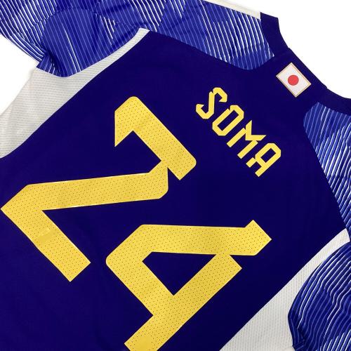日本代表 (ニホンダイヒョウ) サッカーユニフォーム HF1845 2022ホームレプリカユニフォーム 相馬勇紀【24】 メンズ 2XL ブルー