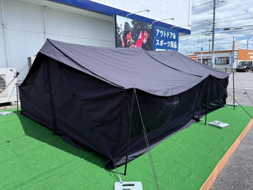 ZUKK シェルター 290x205x140cm 程度B ヨゴレ・芝生付着・生地小穴(2～3mm程度)有 ブラック ポールエンドキャップ欠品 ピケTC 1～2人用 TC素材
