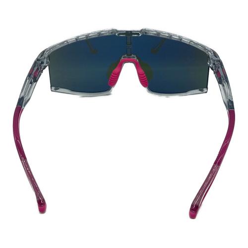 NEW BALANCE (ニューバランス) サングラス NB08100 C01 2024年モデル クリアライトグレー(フレーム)xパープルミラー(レンズ)