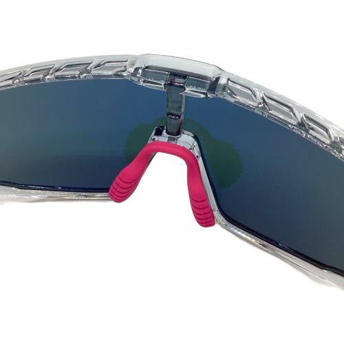 NEW BALANCE (ニューバランス) サングラス NB08100 C01 2024年モデル クリアライトグレー(フレーム)xパープルミラー(レンズ)