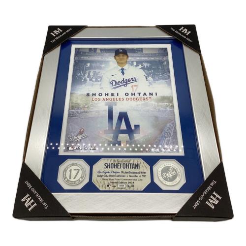 ロサンゼルス・ドジャース 応援グッズ 【シリアルナンバー0996/2024】 大谷翔平#17 移籍記念ダブルコインフォトミント 未使用品