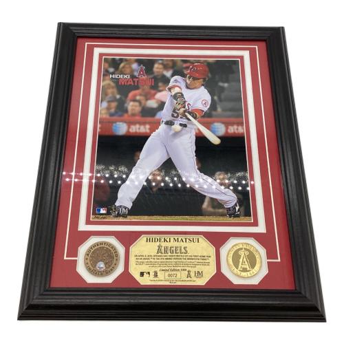 ロサンゼルス・エンゼルス 応援グッズ 【シリアルナンバー0072/1000】 松井秀喜ファーストホームランフォトミント