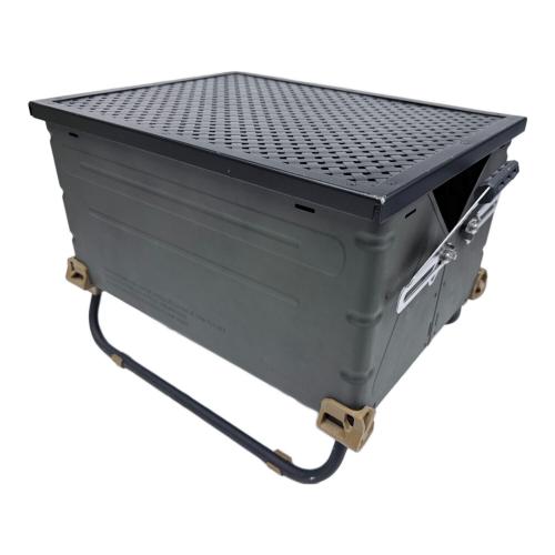 Snow peak (スノーピーク) 収納ケース シェルフコンテナ50 CAMPGEEKS塗装品(カーキ)