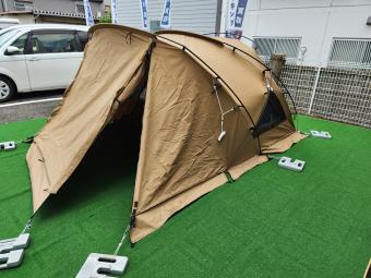 DOD (ディーオーディー) ドームテント 2024年販売モデル キャメル T2-052-CA ガルテント 305x225x140cm 1～2人用 程度S 程度S スカートあり TC素材