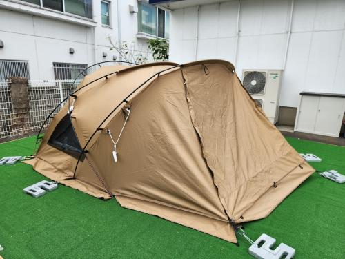DOD (ディーオーディー) ドームテント 2024年販売モデル キャメル T2-052-CA ガルテント 305x225x140cm 1～2人用 程度S 程度S スカートあり TC素材