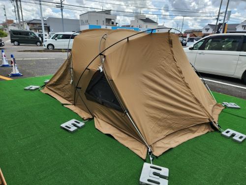 DOD (ディーオーディー) ドームテント 2024年販売モデル キャメル T2-052-CA ガルテント 305x225x140cm 1～2人用 程度S 程度S スカートあり TC素材