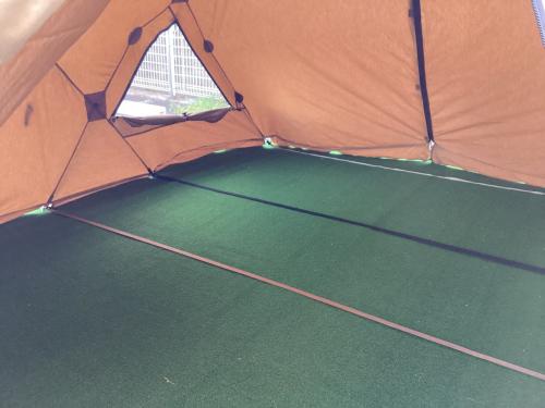 DOD (ディーオーディー) ドームテント 2024年販売モデル キャメル T2-052-CA ガルテント 305x225x140cm 1～2人用 程度S 程度S スカートあり TC素材