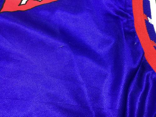 横浜マリノス (ヨコハマ・マリノス) サッカーユニフォーム SIZE L ブルーxレッド ラモン・ディアス【9】1993シーズンホーム Jリーグ開幕時（当時物） MIZUNO