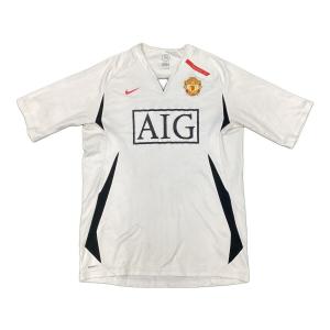 マンチェスター・ユナイテッドFC (マンチェスター・ユナイテッドエフシー) サッカーユニフォーム SIZE M ホワイト 07/08シーズントレーニングシャツ TOTAL90時代（NIKE） NIKE