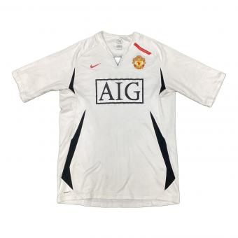 マンチェスター・ユナイテッドFC (マンチェスター・ユナイテッドエフシー) サッカーユニフォーム SIZE M ホワイト 07/08シーズントレーニングシャツ TOTAL90時代（NIKE） NIKE