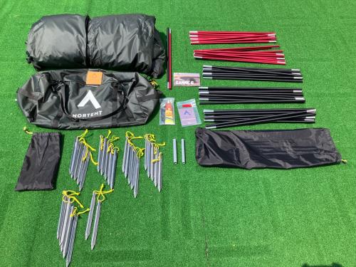 NORTENT (ノルテント) シェルター アーミーグリーン Gamme6 EXTREME 約370×370×185cm 3～5人用 程度A 程度A スカートあり