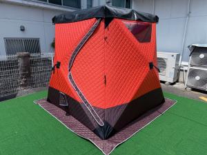 MORIBUS テントサウナ シート・ケースヨゴレ有 オレンジ 200x200x210cm 4～6人用 程度B 程度B スカートあり