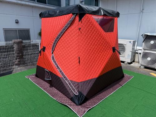 MORIBUS テントサウナ シート・ケースヨゴレ有 オレンジ 200x200x210cm 4～6人用 程度B 程度B スカートあり