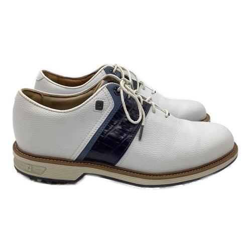 FOOT-JOY (フットジョイ) ゴルフシューズ 54301J ドライジョイズ プレミアパッカード メンズ SIZE 25cm ホワイト