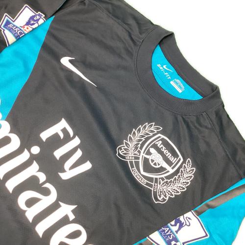 アーセナルFC サッカーユニフォーム SIZE S ブルー×ネイビー 11/12シーズンアウェイ チーム創設125周年記念モデル NIKE 長袖