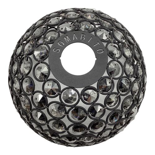 SOMABITO (ソマビト) ランタンアクセサリー ブラックフレームxグレークリスタル ゼロジュアリーシェードDAIBUTSU