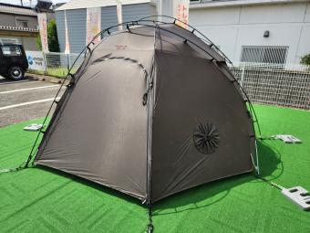 BACKCOUNTRY シェルター ケースヨゴレ、破れ・シートヨゴレ、焚火臭・ポール若干の設営癖有 ORISON STANDARD 320x310x168cm 3～5人用 程度B 程度B スカートなし ハンマーなし/説明書なし