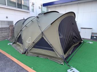 TEMPLAY シェルター 専用グランドシート・TPUドア・メッシュドア・メッシュシェルター・ベスタビュール・タープ・フライシート シェルターテント 1～2人用 程度B 程度B スカートあり ハンマーなし/説明書あり