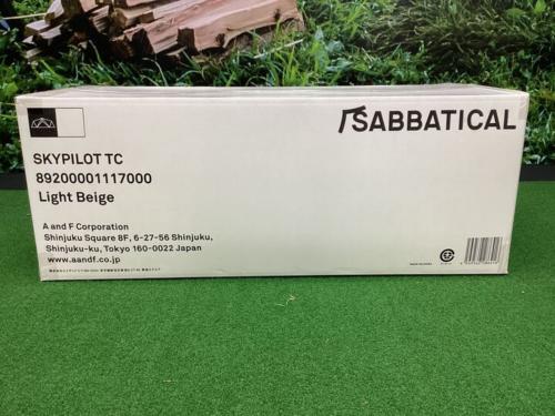 SABBATICAL (サバティカル) シェルター スカイパイロットTC 約720×380×270㎝ 未使用品 未使用品 TC素材