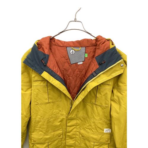 VOLCOM (ボルコム) CAPTAIN JACKET mus スノーボードウェア(ジャケット) イエローxオレンジ メンズ SIZE L イエロー