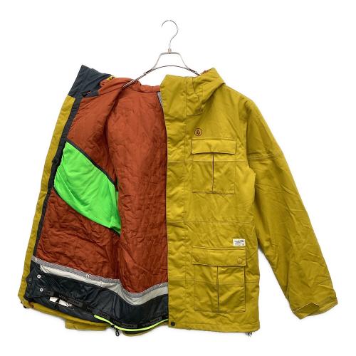 VOLCOM (ボルコム) CAPTAIN JACKET mus スノーボードウェア(ジャケット) イエローxオレンジ メンズ SIZE L イエロー