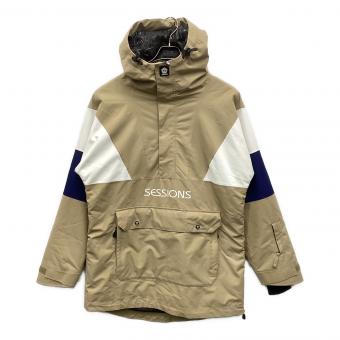 SESSIONS (セッションズ) CHAOS PULLOVER JACKET スノーボードウェア(ジャケット) アノラック 23-24モデル SSFW230013 メンズ SIZE L ベージュ