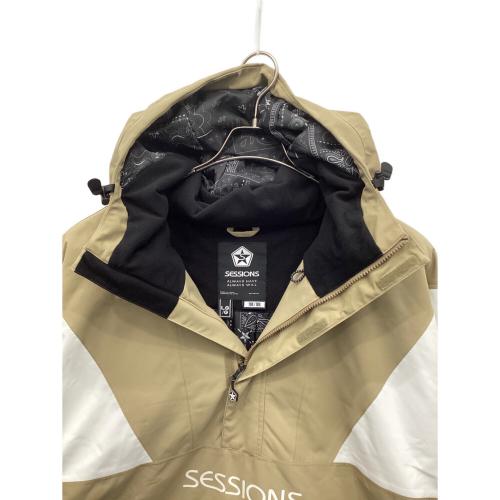 SESSIONS (セッションズ) CHAOS PULLOVER JACKET スノーボードウェア(ジャケット) アノラック 23-24モデル SSFW230013 メンズ SIZE L ベージュ