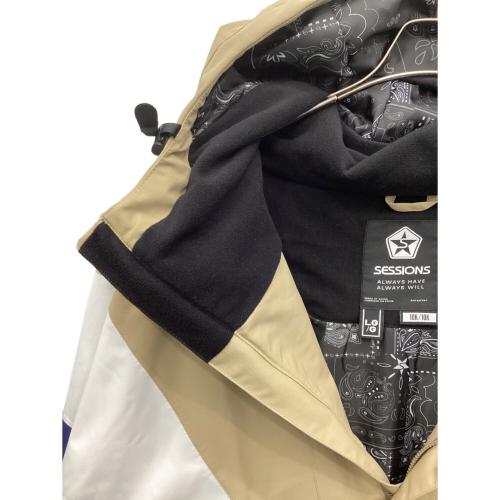 SESSIONS (セッションズ) CHAOS PULLOVER JACKET スノーボードウェア(ジャケット) アノラック 23-24モデル SSFW230013 メンズ SIZE L ベージュ