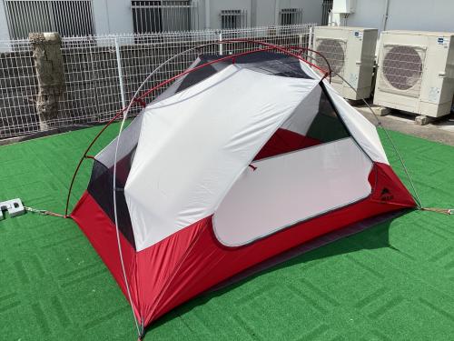 MSR　エリクサー2 ゴールド　213x127x102cm　フットプリント付