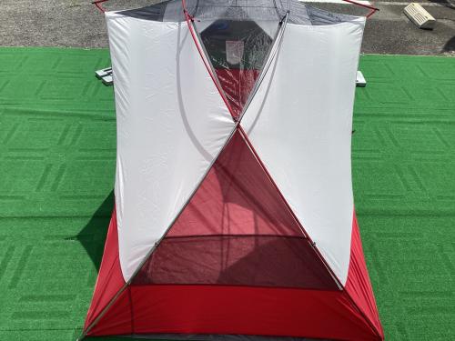 MSR　エリクサー2 ゴールド　213x127x102cm　フットプリント付