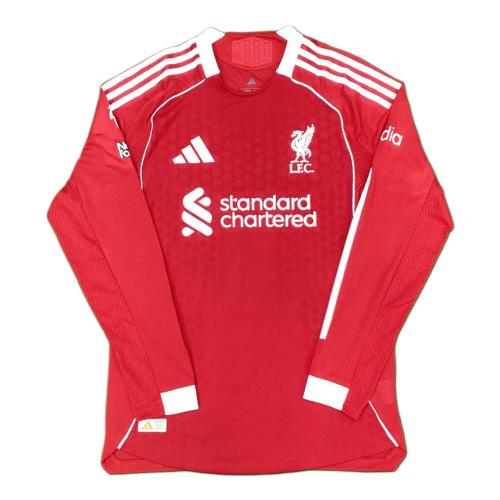 リヴァプールFC サッカーユニフォーム SIZE XL レッド フロリアン・ヴィルツ【7】25/26シーズンホーム adidas オーセンティック（長袖）