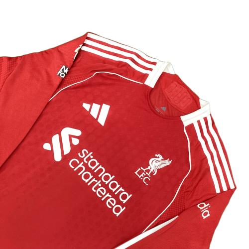 リヴァプールFC サッカーユニフォーム SIZE XL レッド フロリアン・ヴィルツ【7】25/26シーズンホーム adidas オーセンティック（長袖）
