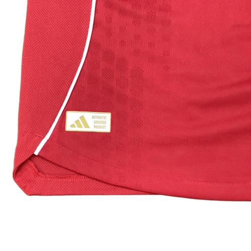 リヴァプールFC サッカーユニフォーム SIZE XL レッド フロリアン・ヴィルツ【7】25/26シーズンホーム adidas オーセンティック（長袖）