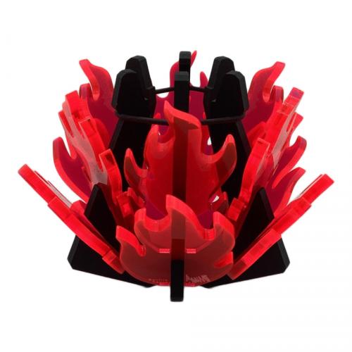 soulabo (ソウラボ) ランタンアクセサリー AGAVE-ZERO BONFIRE 蛍光レッド