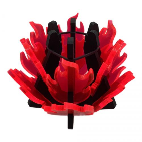 soulabo (ソウラボ) ランタンアクセサリー AGAVE-ZERO BONFIRE 蛍光レッド