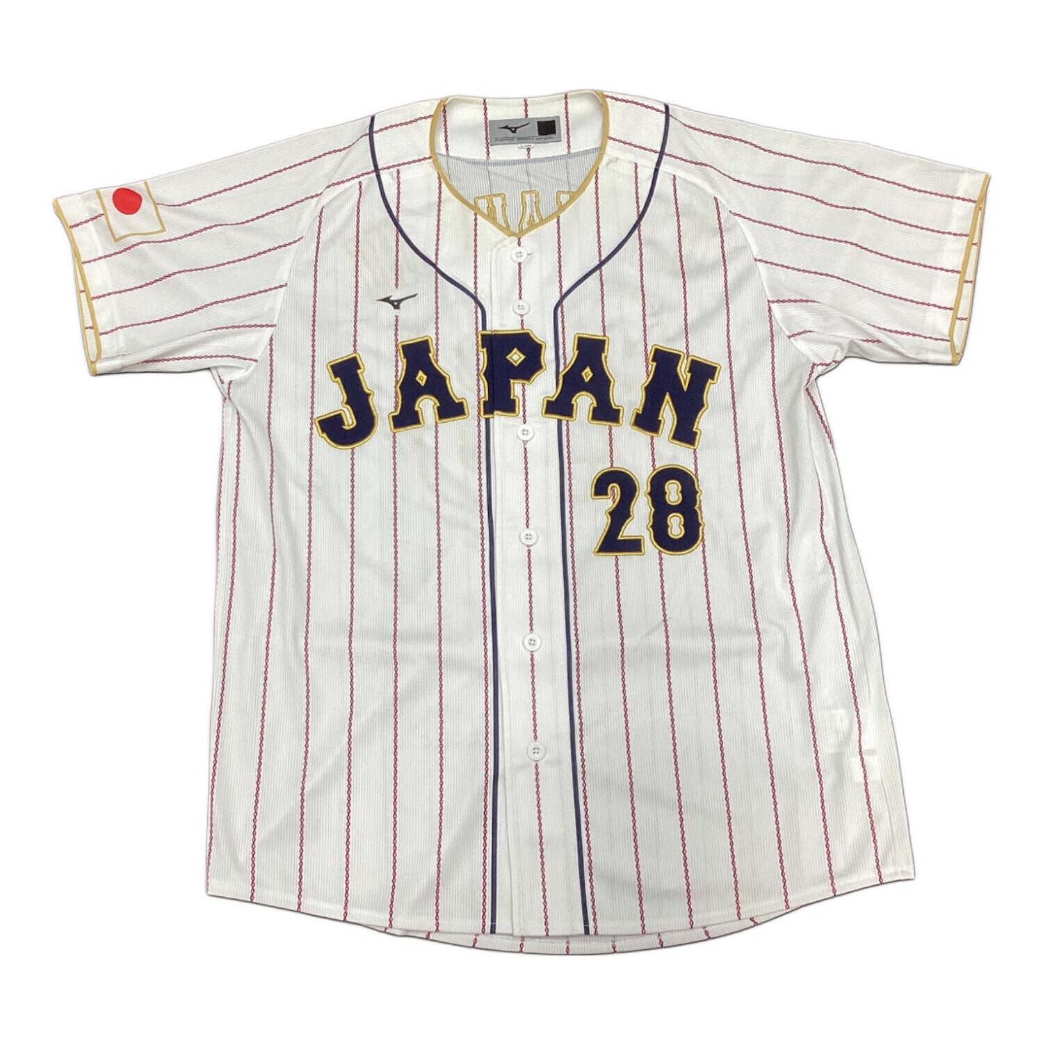 MIZUNO Tシャツ Lサイズ 2023 WBC 侍ジャパン MIZUNO 刺繍ロゴ 侍ジャパン 未着用品 日本代表 ユニフォーム Lサイズ