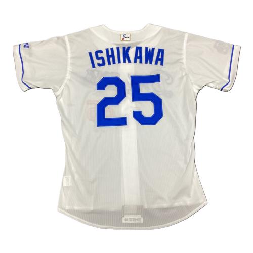 中日ドラゴンズ  SIZE L ホワイト 石川昂弥【25】2023シーズンホーム NPBマーク @ MIZUNO ユニフォーム プロ仕様モデル