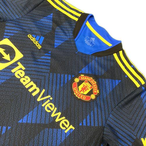 マンチェスター・ユナイテッドFC (マンチェスター・ユナイテッドエフシー) レプリカ サッカーユニフォーム ブルーノ・フェルナンデス【18】21/22シーズンサード SIZE M ブルー×イエロー