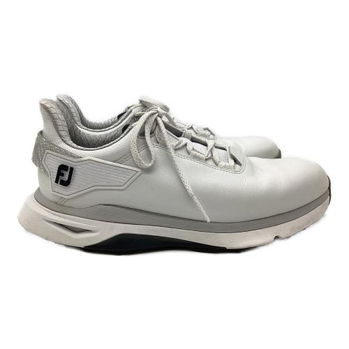 FOOT-JOY (フットジョイ) スパイクレス ゴルフシューズ 56916J ロエスエルエックス カーボン レザー LACED メンズ SIZE 26cm ホワイト