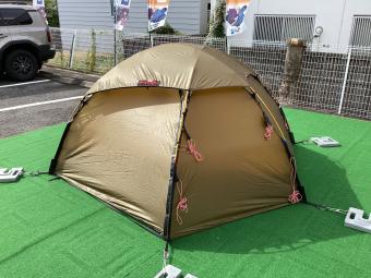 HILLEBERG (ヒルバーグ) ドームテント シートヨゴレ有 サンド ALLAK 2 270x225x105cm 1～2人用 程度B 程度B スカートなし ハンマーなし/説明書あり