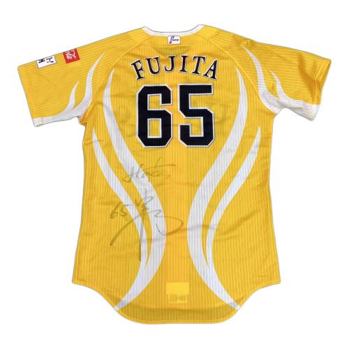 福岡ソフトバンクホークス (フクオカソフトバンクホークス) 2024年鷹祭 SUMMER BOOSTユニフォーム 応援グッズ 藤田悠太郎【65】サイン証明書付 NPBマーク有 イエロー