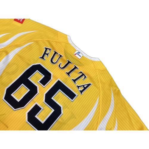 福岡ソフトバンクホークス (フクオカソフトバンクホークス) 2024年鷹祭 SUMMER BOOSTユニフォーム 応援グッズ 藤田悠太郎【65】サイン証明書付 NPBマーク有 イエロー