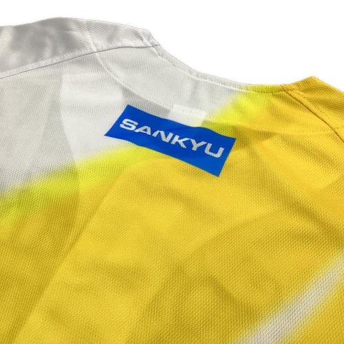 福岡ソフトバンクホークス (フクオカソフトバンクホークス) 応援グッズ SIZE L ホワイト×イエロー 嶺井博希【12】サイン証明書付 @ ユニフォーム 2024ファイト！九州レプリカユニフォーム レプリカ