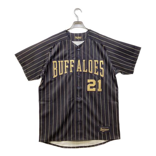 オリックス・バファローズ 2024シーズンサード ハイクオリティレプリカ 応援グッズ 山﨑颯一郎【21】 SIZE L ブラック×ゴールド