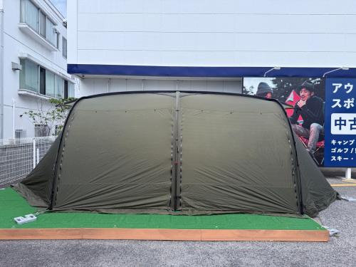 MINIMAL WORKS (ミニマルワークス) シェルター V HOUSE L(ブイハウスエル) 約700×305×205cm オリーブ